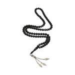 Black Coral (Yusr) Silver Inlaid - 99pc