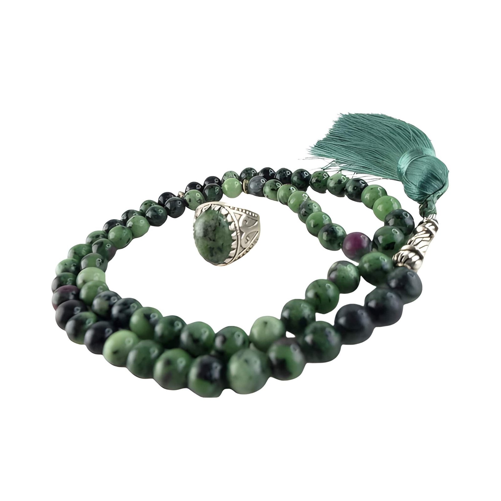 1000052639 Forest Green Jasper Set - الصورة 1